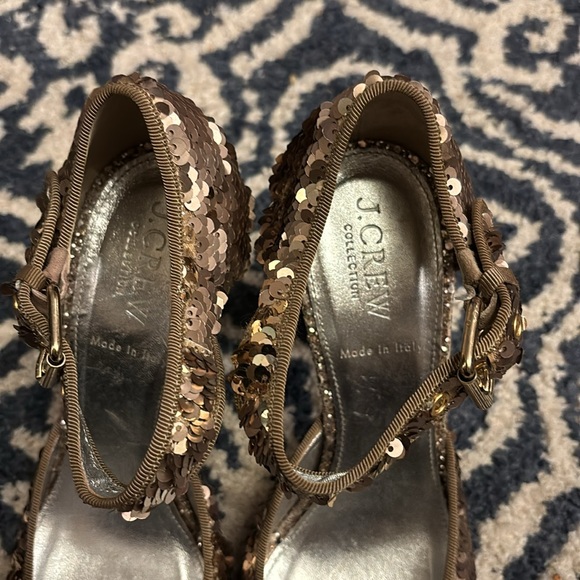J. Crew Collection Mary Jane sequin heels, 6.5 Gorgeous - Picture 3 of 12